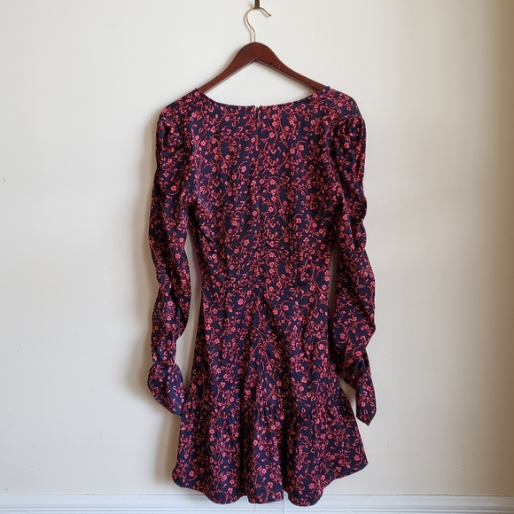 The Fifth Label Floral Mini Dress - Navy and Red - Picture 8 of 11